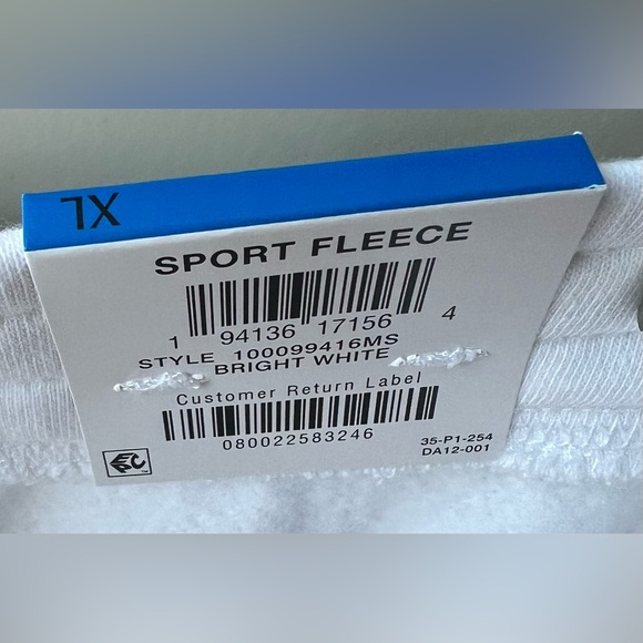 Karen Scott Sport - NWT - XL - Bright White - Sport Fleece - Pockets - Picture 8 of 8